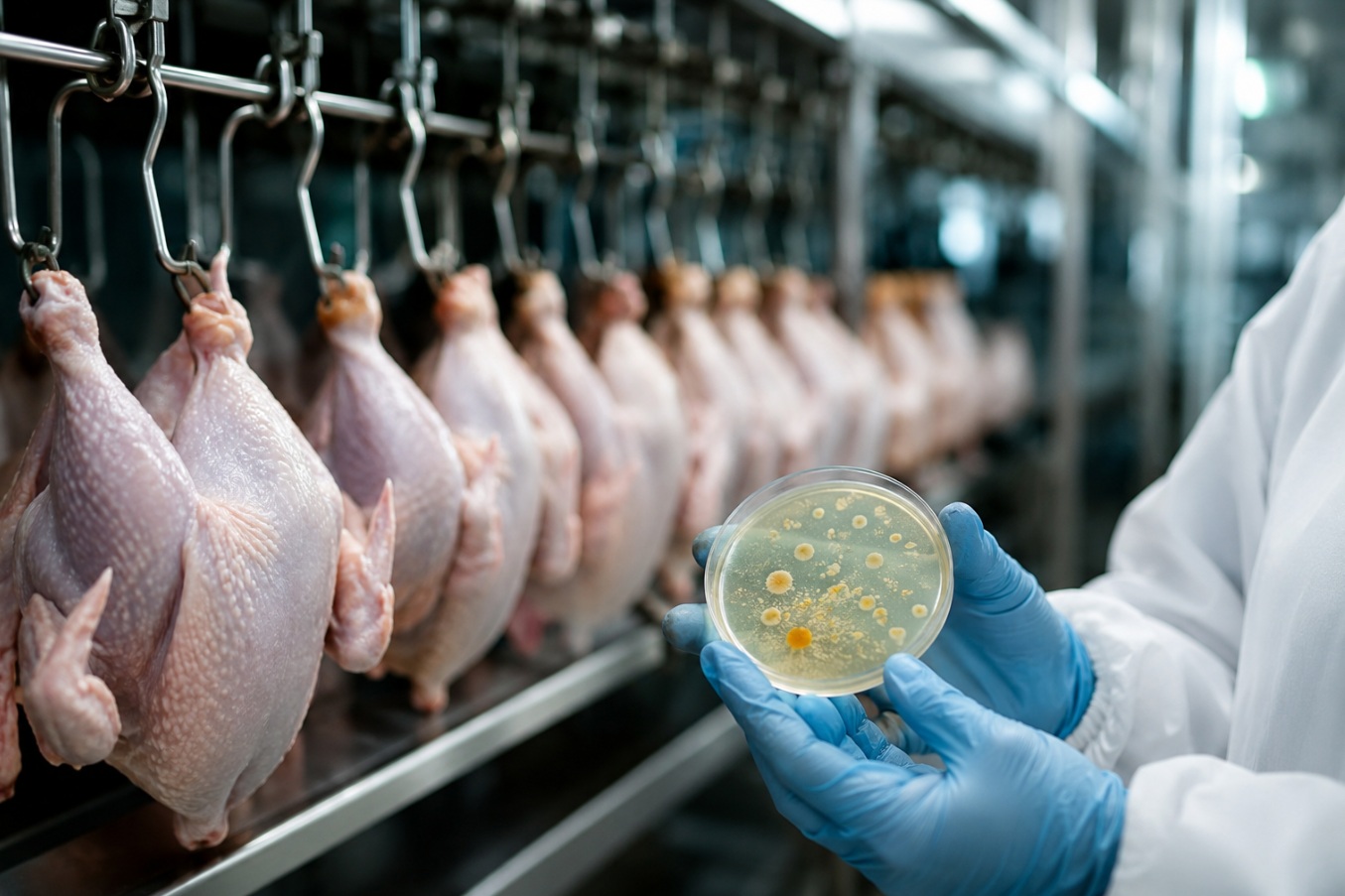 Постбиотики против Salmonella: учёные испытывают новую технологию повышения безопасности мяса птицы